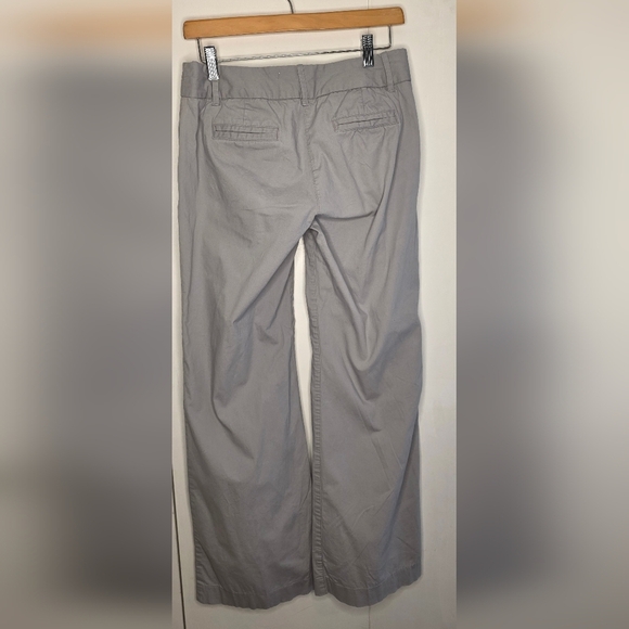 J Crew City Women's Fit Grey Cotton Pants 26/30 Regular Stretch flair. US 26 - Picture 4 of 10